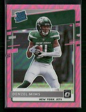 2020 Donruss Optic #173 Denzel Mims Pink Jets Rookie