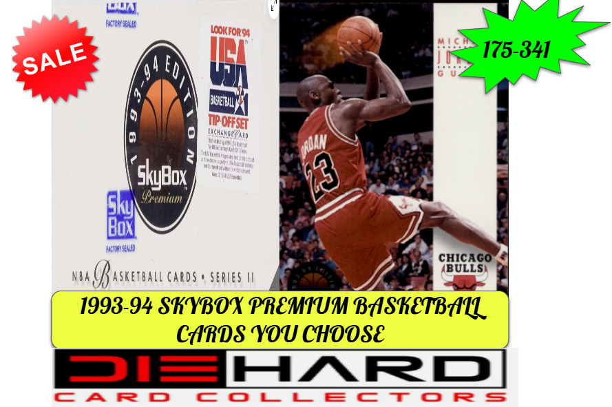 1993-94 SKYBOX PREMIUM BASKETBALL CARDS YOU CHOOSE 175-341 Complete Your Set
