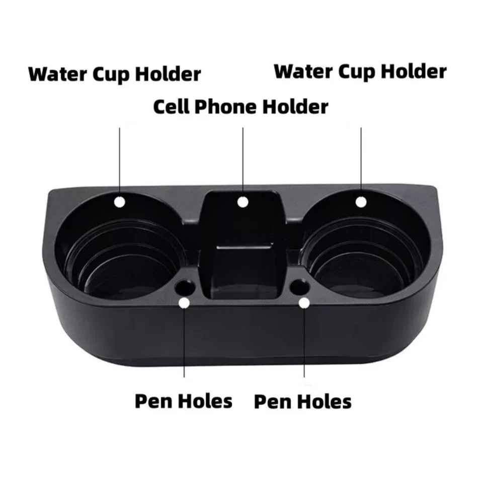 Car Seat Seam Wedge Cup Holder Mobile Phone Holder Food Drink Bottle Mount Stand - Image 3 of 4