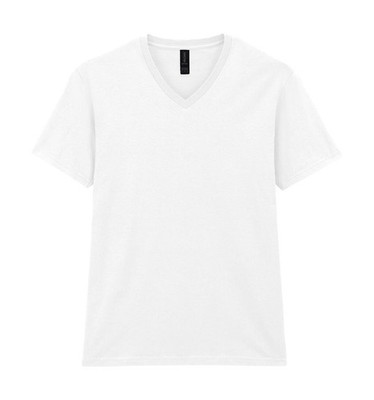 4er Pack Gildan Herren V-Neck T-Shirt Baumwolle Deluxe Softstyle Tee 64V00 NEU