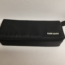 Case Logic 15 Cassette Tape Travel Storage Holder Soft Nylon  Plastic Black