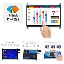 Compact 7-Inch HD Touchscreen with Bezel-Free Design - Ideal for Mini PCs & More