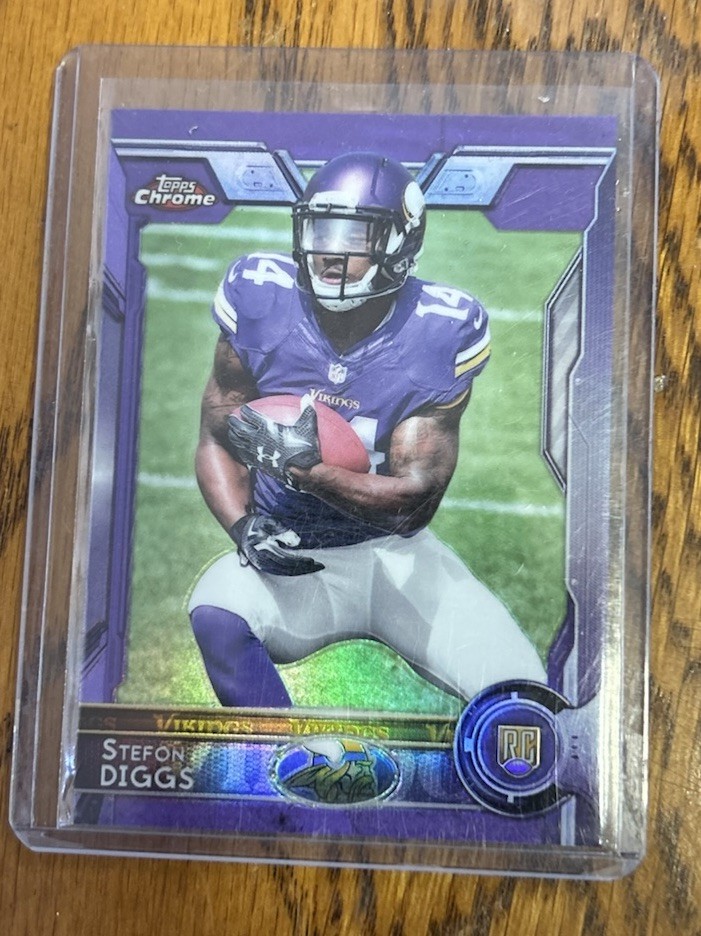 2015 Topps Chrome - Rookies Stefon Diggs #148 Purple Refractor (RC)