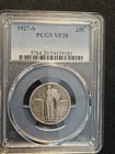 1927-S Standing Liberty 25C PCGS VF-20