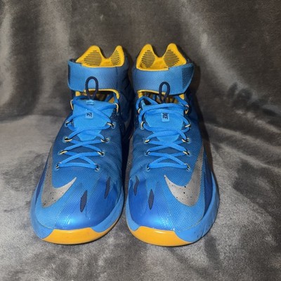 Nike Zoom HyperRev 2014 Kyrie Irving PE Blue Silver Men Size 10 # 689604-407 GUC