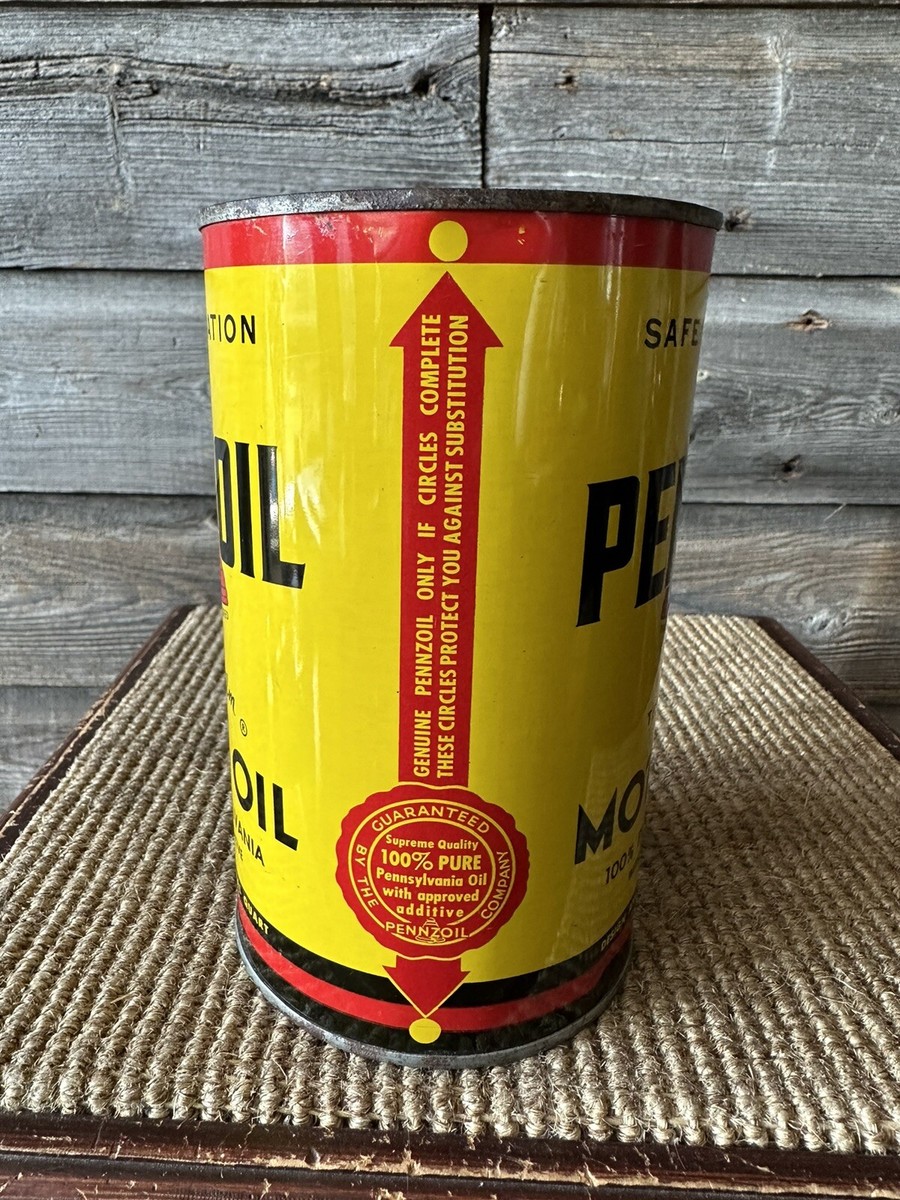 Vintage Pennzoil Motor Oil Imperial Quart Can | eBay