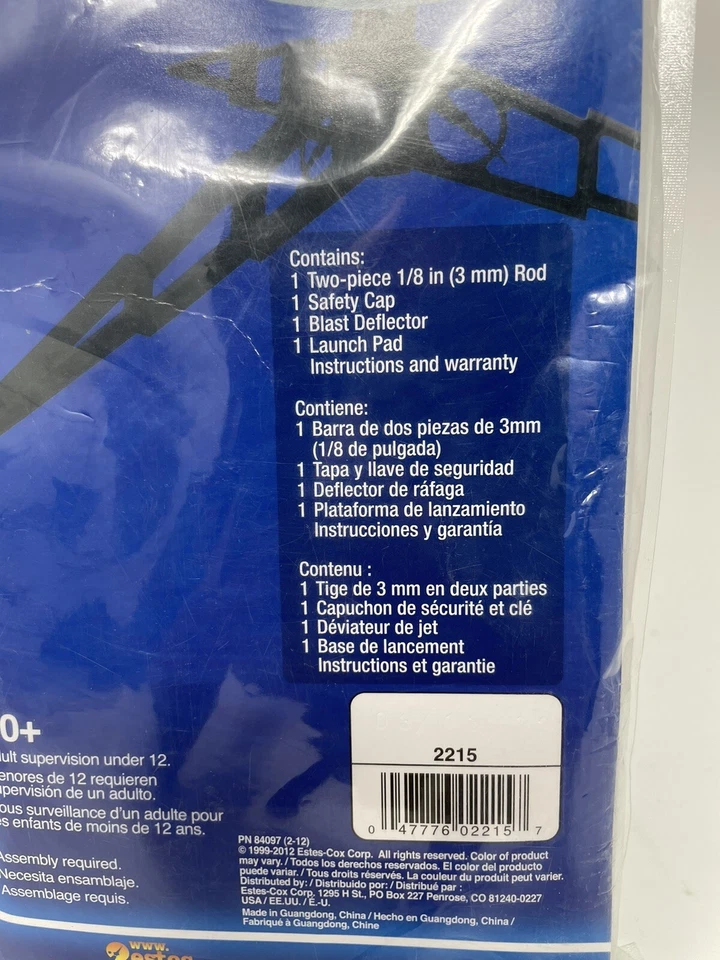 Plataforma de lanzamiento Estes Porta Pad II EST2215 nueva sellada Foto 2 de 4