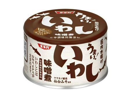 SSK Japanese Iwashi Misoni 4PK 鰯 いわし味噌煮 Canned Sardines