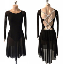 New Ice figure skating competition dress gymnastics dress dance dress dyed 2025