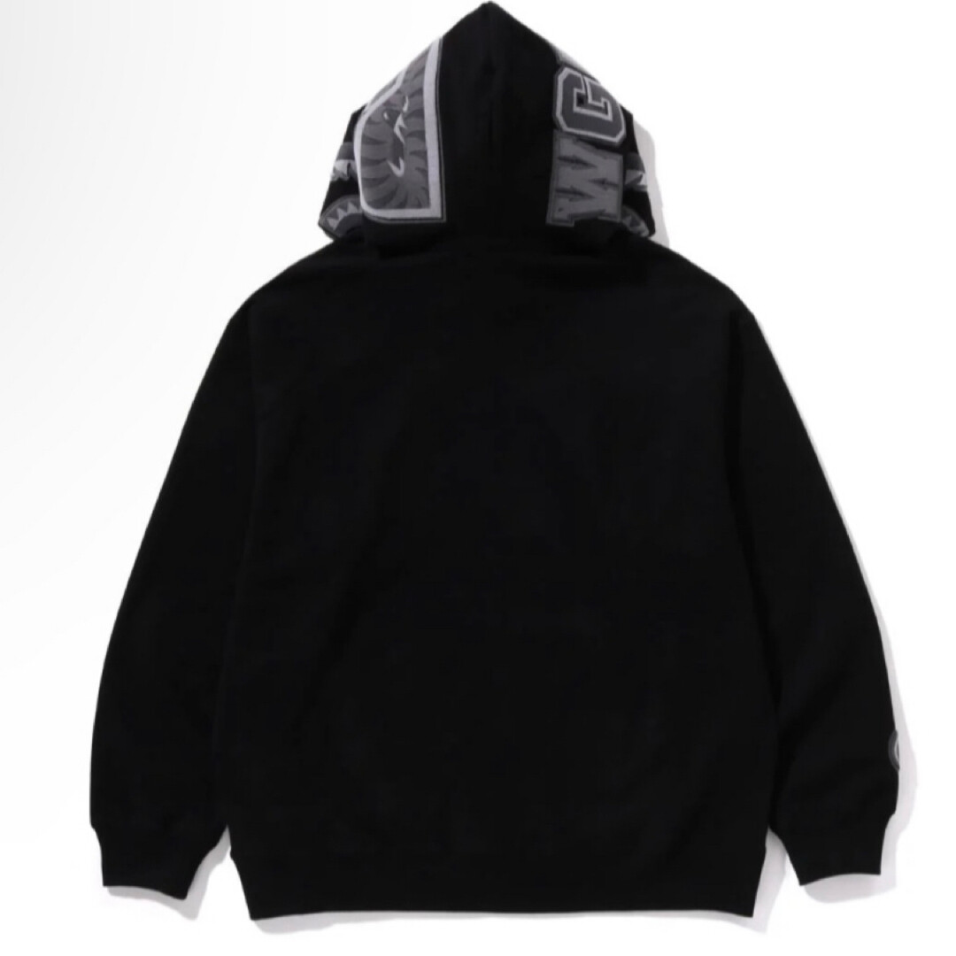 Used BAPE Hoodie Parka M Head One Point Shark Zip Rare Ape