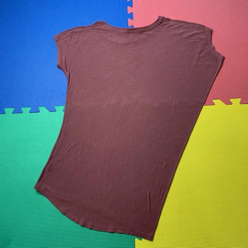 Топ Athleta женский размер XXS Cloudlight расслабленный асимметричный розовато-лиловый 868804 - Изображение 4 из 4