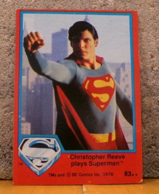 VINTAGE TOPPS 1978 SUPERMAN THE MOVIE TRADING CARD CHRISTOPHER