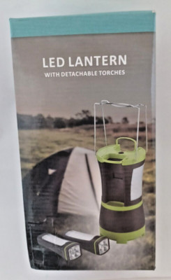 60 - LED Multi-Function Camping Lantern with 2 Detachable Flashlights