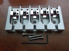 NEW - Hipshot 5-String A Aluminum Bass Bridge, CHOOSE YOUR SPACING - SATIN