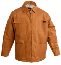 New Duck Canvas Heavy Duty Work Jacket Parka Quilted Lined Mens Size Large