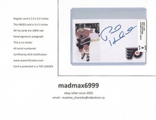 Paul Holmgren Philadelphia Flyers AUTOGRAPH AUTO SIGNED INDEX HOCKEY CARD COA