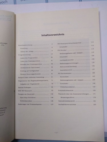 IBM Historischer Festplatten Computer IBM 305 RAMAC Bedienungsanleitung 1959 - Bild 2 von 7