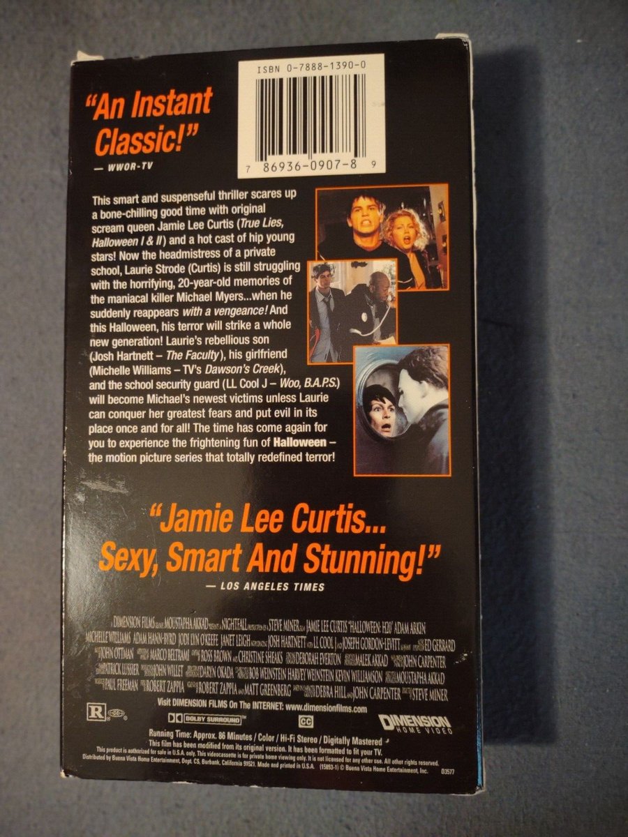 H20: Halloween Twenty Years Later VHS, 1998 Horror, Movie