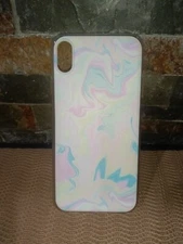 E-Circuit Cell Phone Case White/ Pink/Blue Multicolored Fits Iphone -XS Max
