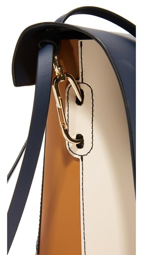 $ 395 NEU MIT ETIKETT ZAC POSEN GESICHERT FARBE-BLOCK LEDER SCHULTERTASCHE MARINEBLAU COMBO - Bild 8 von 9