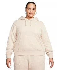 Nike Women’s Plus Active Sportswear Club Hooded Fleece Sweatshirt.  3X. New!