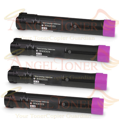 4 pcs Magenta Toner Cartridge For Xerox Phaser 7800 Series Printer 106R01564