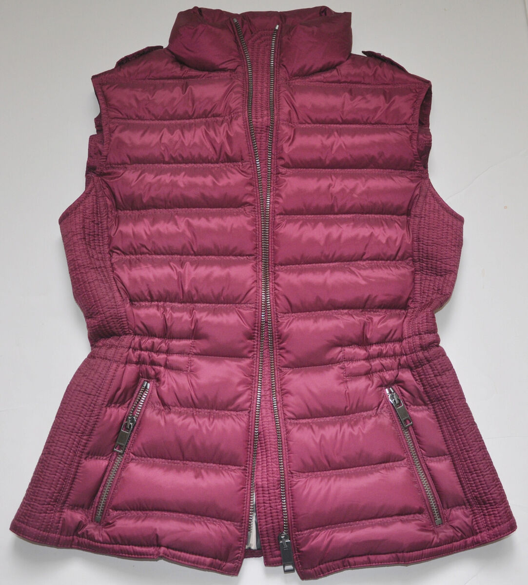 NWT Burberry Brit Cranstead Check Quilted Down Vest Puffer NWT Burberry Brit Cranstead Check Quilted Down Vest Puffer