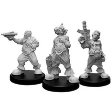 Bozos A miniatures - Bozo 1, Bozo 2, Bozo (Cyberpunk Red)