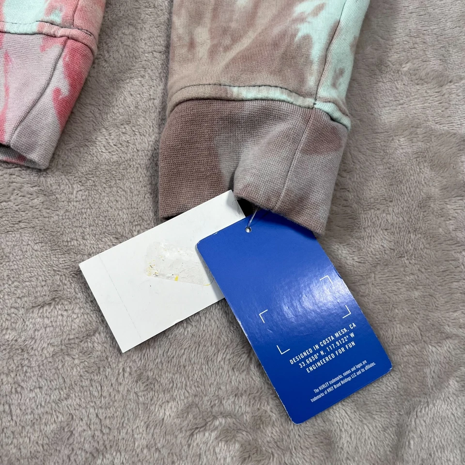 Suéter Hurley Para Mujer XS Verde Rosa Espiral Tie Dye Polar Sudadera Informal NUEVO Foto 3 de 4