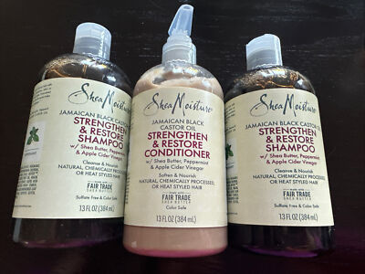 Shea Moisture Jamaican Black Castor Oil Strengthen Shampoo & Conditioner 13oz