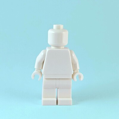 Leere weiße Lego Minifigur Standardgröße einfache Minifiguren
