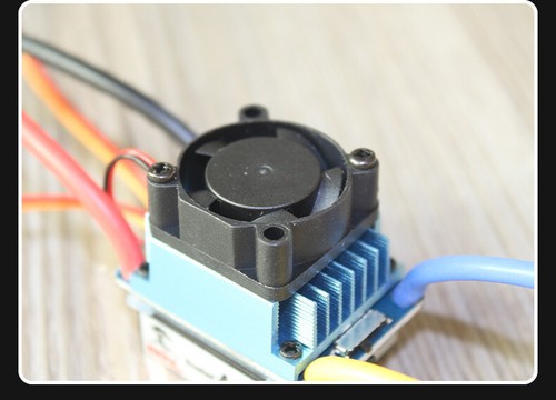 320A 3S with Fan 5V 3A BEC T-Plug Waterproof Brushed ESC For 1/10 RC Car - Picture 5 of 7