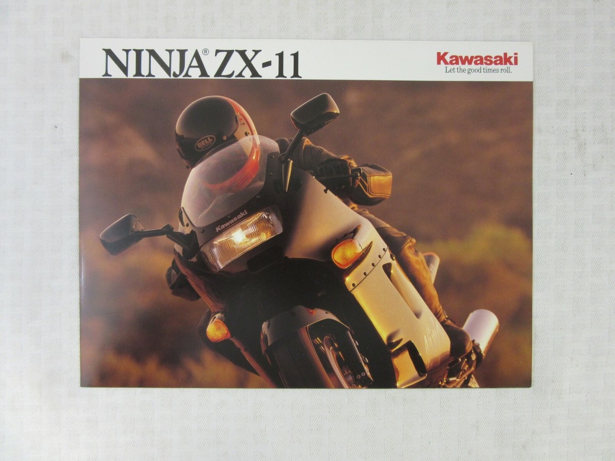 NEWS チラシ NOS 1990 KAWASAKI NINJA ZX-11 DEALERSHIP SALES BROCHURE
