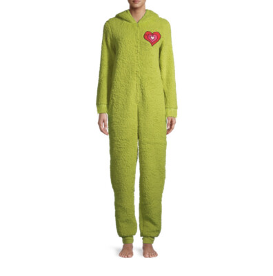 The Grinch Union Suit Pajamas One Piece Halloween Costume
