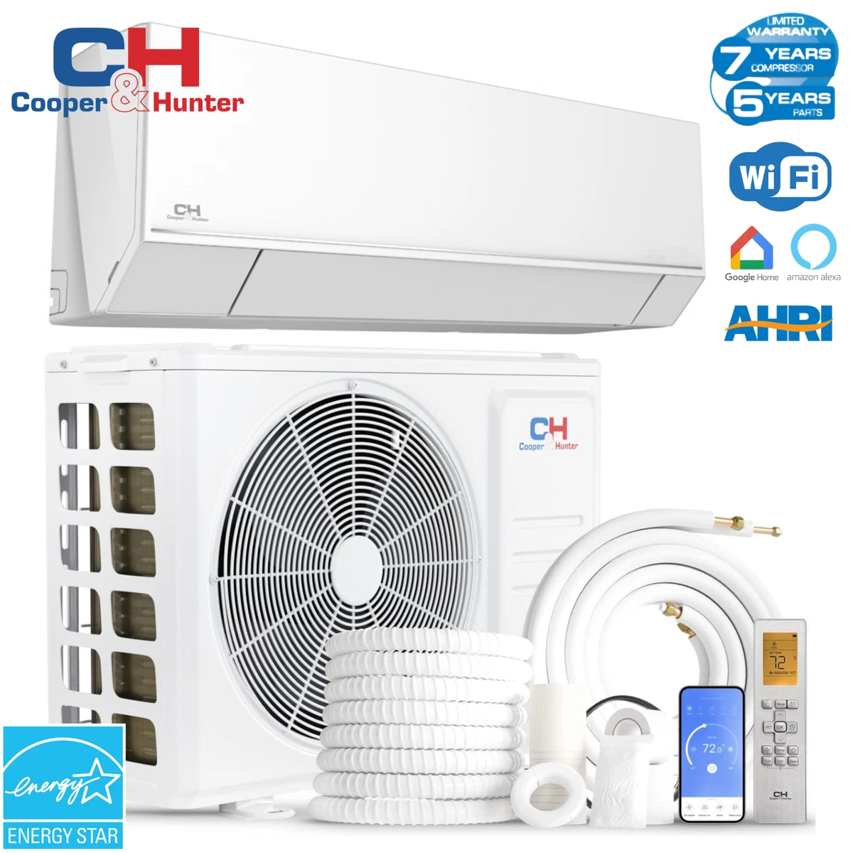 36000 BTU Ductless AC Mini Split Heat Pump Air Conditioner 17.5