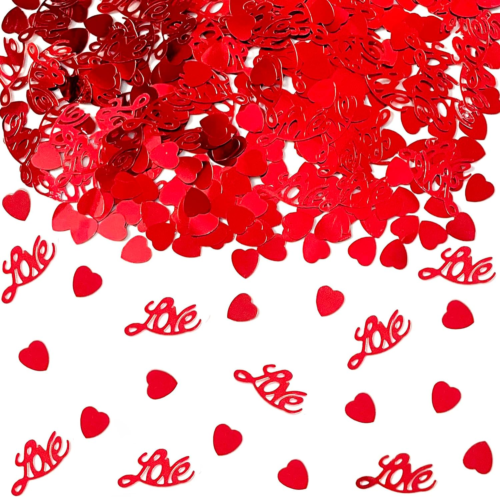 Valentine'S Day Confetti Love Confetti Hearts Table Confetti Love Shape Glitter - Picture 9 of 12