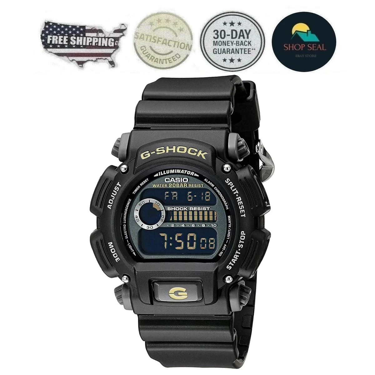 Reloj Casio G Shock Hombre Original Resistente Al Agua Con Luz Alarma  Calendario