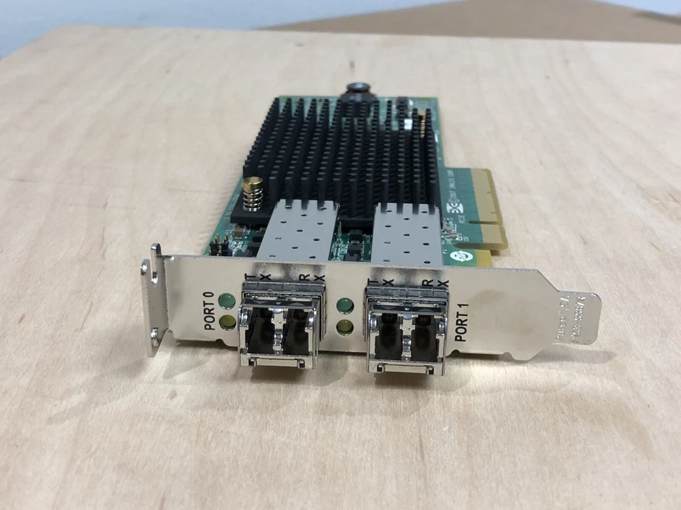 HP HPE 8Gb PCI-e FC HBA Emulex LPE12002 StorageWorks 2x SFP Transceivers LP - Image 3 of 4
