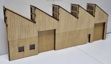 Trackside Models SM1058L - HO Scale - Laser Cut "Low Relief Sawtooth Workshop"