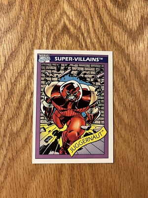 1990 Marvel Comics Super Villains  Trading Card #55 Juggernaut