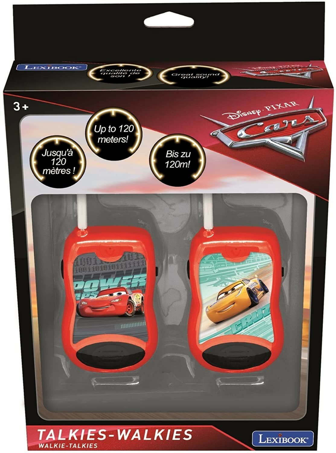 Talkies-walkies Lexibook Cars pour jouer en plein air