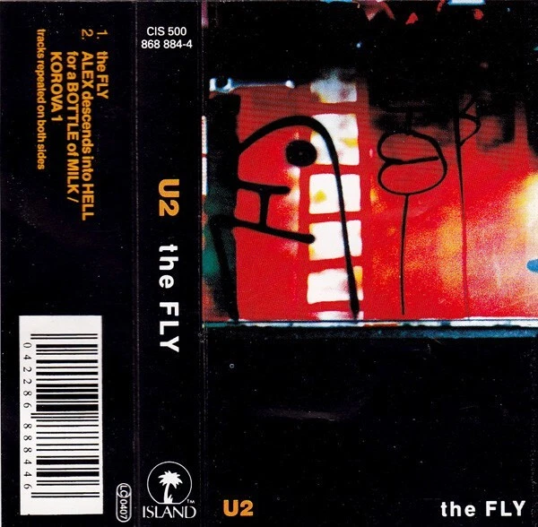 U2 CASSETTE The Fly ORIGINAL UK Cassingle 1991 UNPLAYED - Image 3 of 4