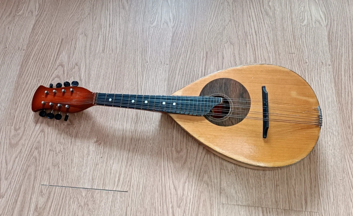 Vintage Ukrainia Mandolin Balalaika USSR Soviet Folk Musical