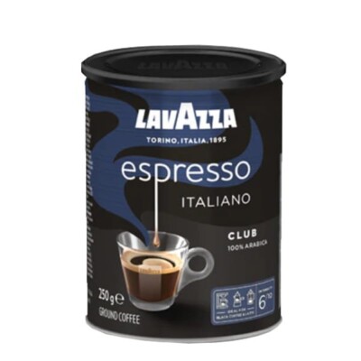LAVAZZA Club Espresso Italiano Ground Coffee in a Can 250g / 8.8oz