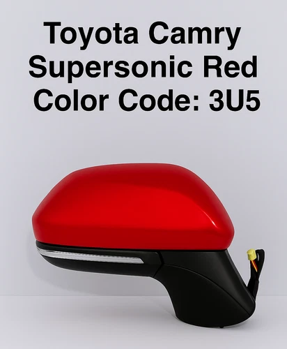 NEW SONIC RED Passenger RH Power Mirror For 22-24 Toyota Camry SE Heat Signal