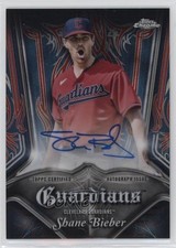 2022 Topps Chrome Pinstriped Auto 62/99 Shane Bieber #PA-SB Auto v9t
