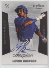 2013 Onyx Platinum Prospects Auto Lewis Brinson #PP06 Auto b1p