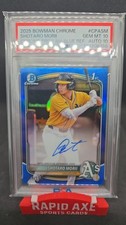 2025 Bowman Chrome - Prospect Autographs Shotaro Morii, True Blue 💎 PSA 10/ 10 