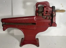 Vintage Champion Shoe Machinery Company Leather Cutter Skiver 203 CK Cast Iron