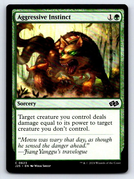 Aggressive Instinct 623 Common Foundations Jumpstart Magic: The Gathering
